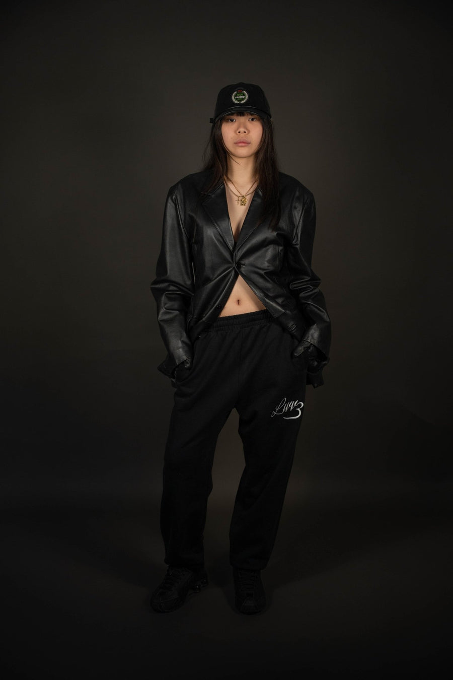 Pantaloni jogger in cotone con logo