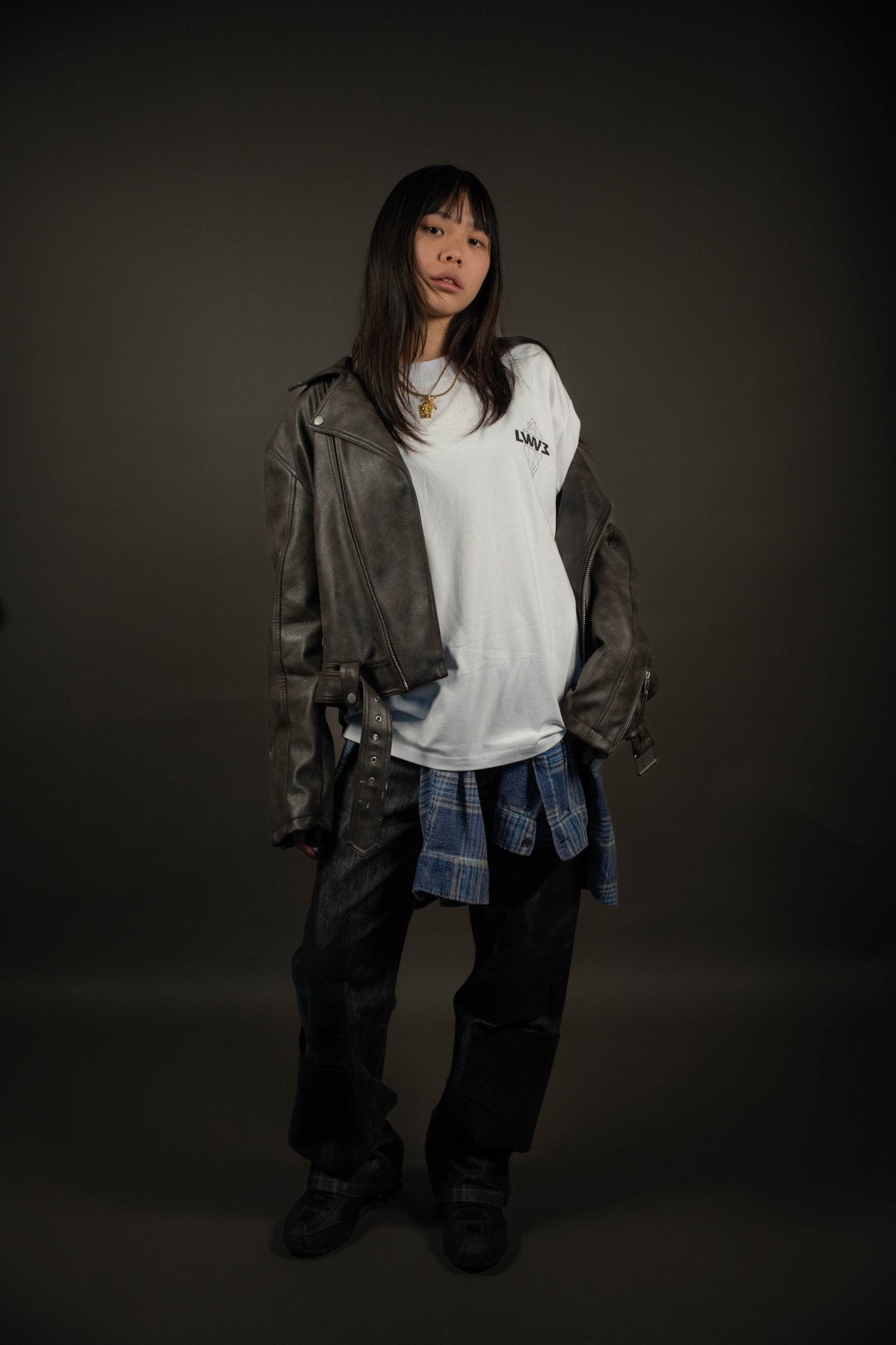 T-shirt oversize con stampa in serigrafia