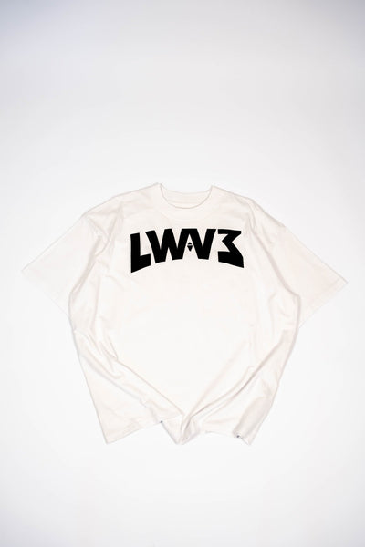 T-shirt oversize con stampa in serigrafia