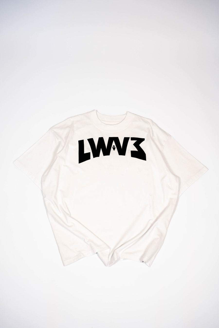 T-shirt oversize con stampa in serigrafia